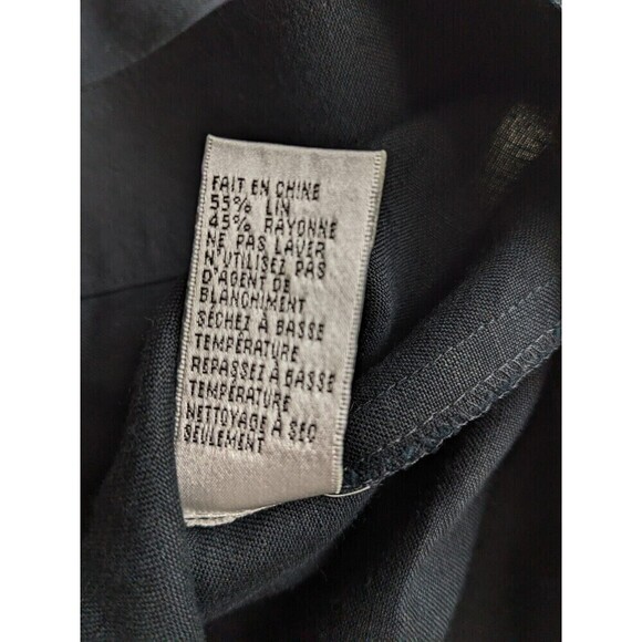 Nygard Black Linen Jacket Womens Size 12 Pockets - Picture 6 of 9